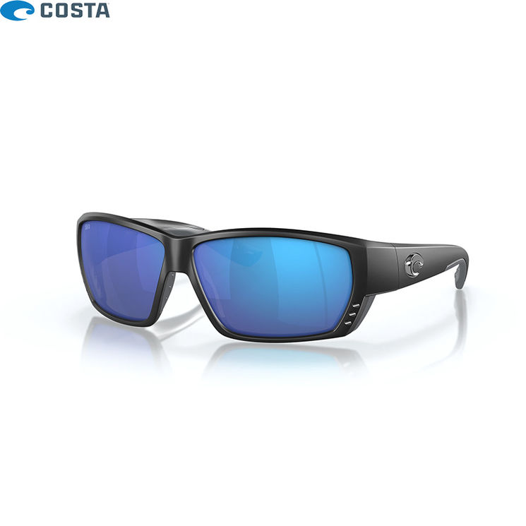 Lunettes polarisantes COSTA DEL MAR Tuna alley Matte black Blue mirror 580G