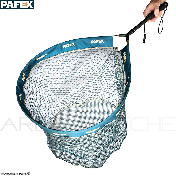 Epuisette PAFEX Flynet filet anti accroche manche carbone poignée mousse EVA