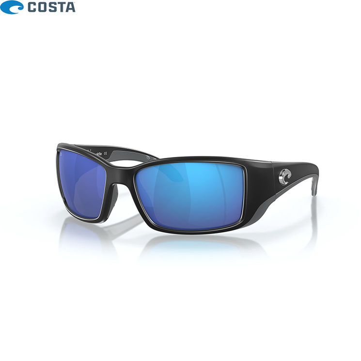 Lunettes polarisantes COSTA DEL MAR Blackfin Matte black Blue mirror 580G