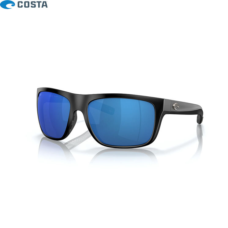 Lunettes polarisantes COSTA DEL MAR Broadbill Matte black Blue mirror 580G