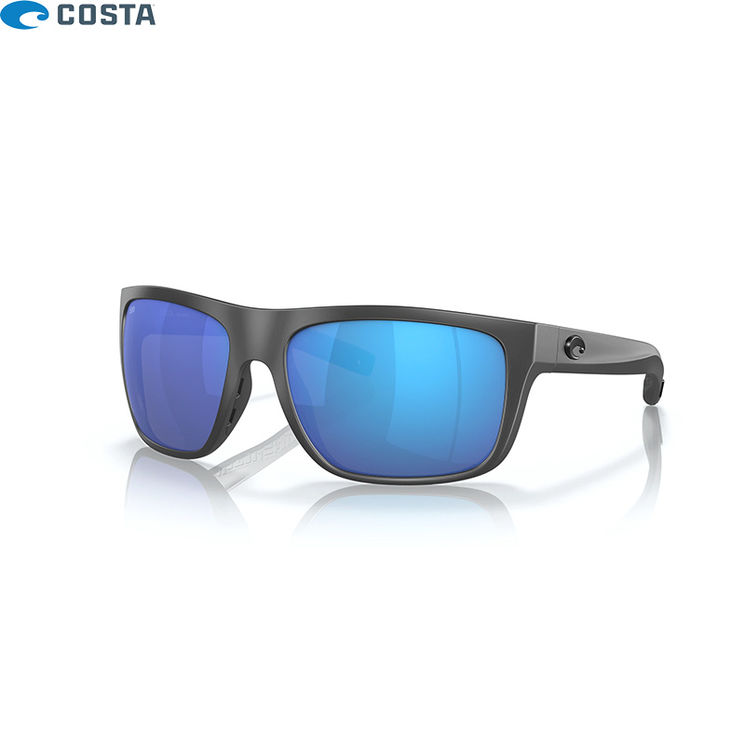 Lunettes polarisantes COSTA DEL MAR Broadbill Matte gray Blue mirror 580G