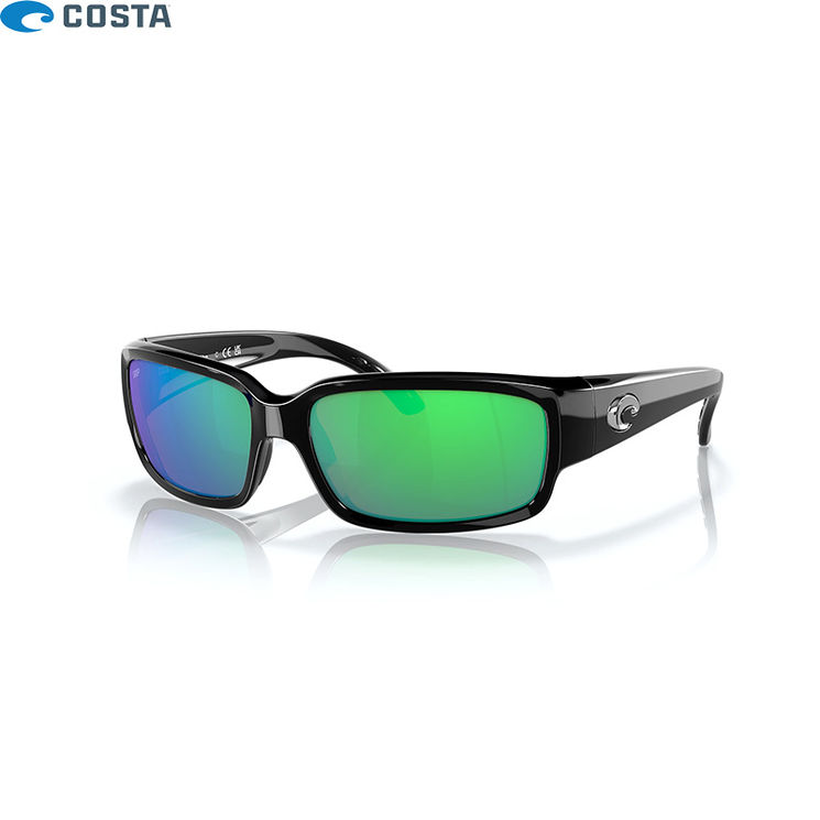 Lunettes polarisantes COSTA DEL MAR Caballito Shiny black Green mirror 580P