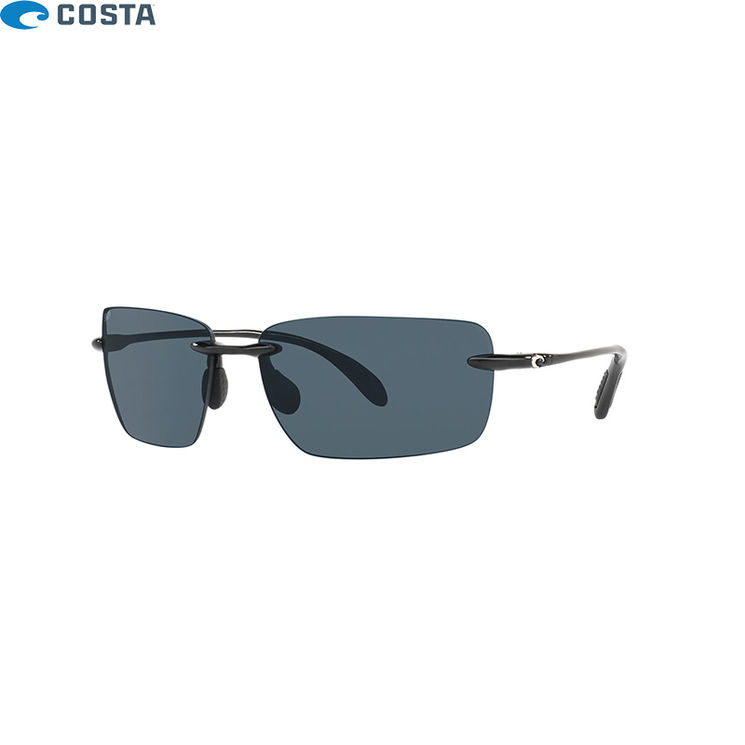 Lunettes polarisantes COSTA DEL MAR Gulf shore Shiny black Gray 580P