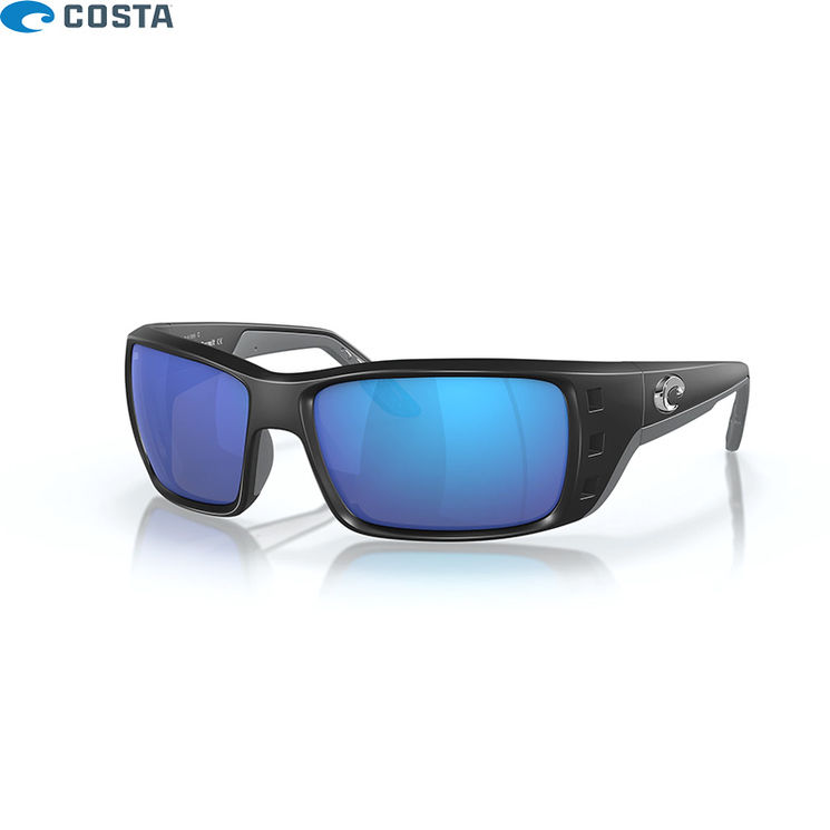 Lunettes polarisantes COSTA DEL MAR Permit Matte black Blue mirror 580G