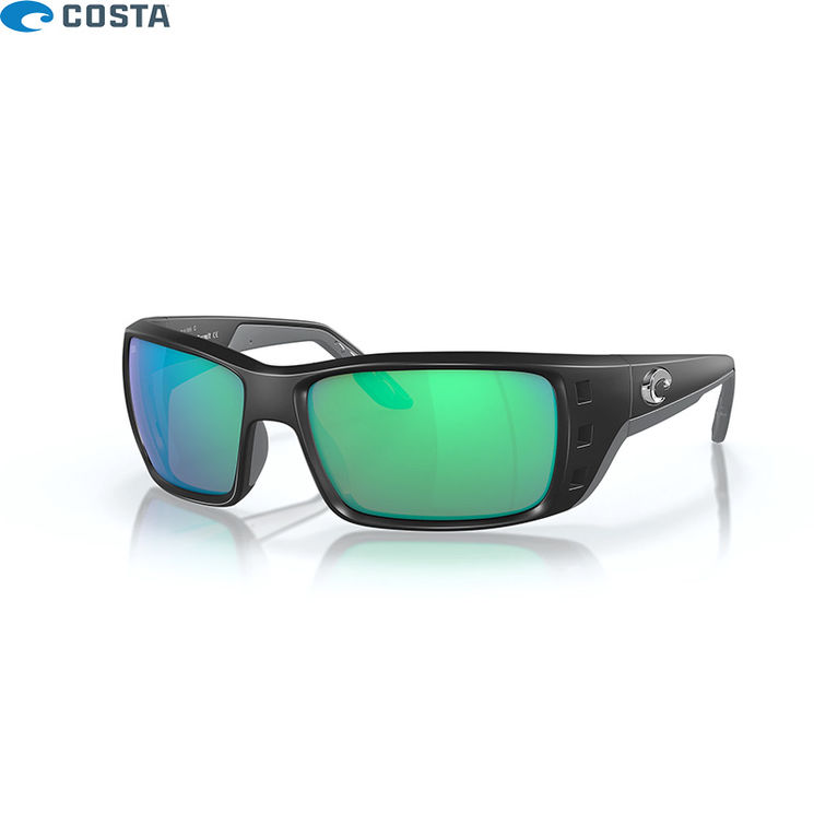 Lunettes polarisantes COSTA DEL MAR Permit Matte black Green mirror 580G