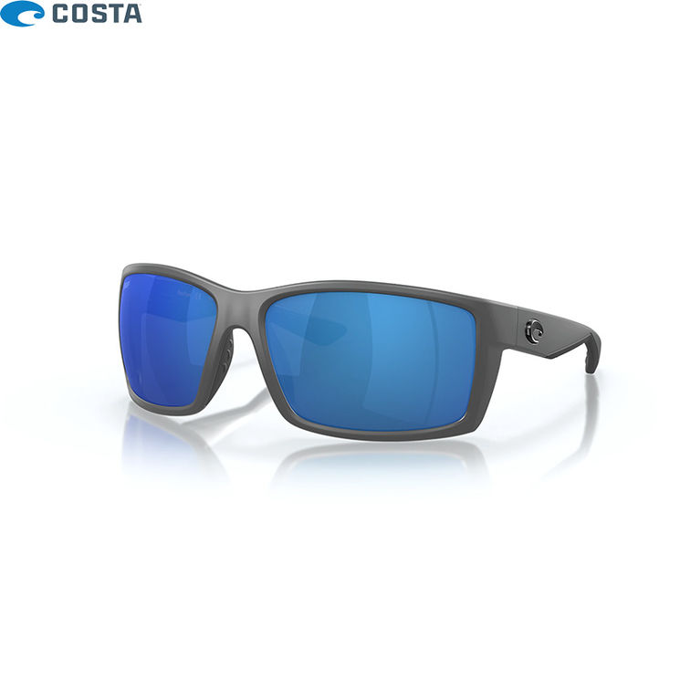 Lunettes polarisantes COSTA DEL MAR Reefton Matte gray Blue mirror 580G