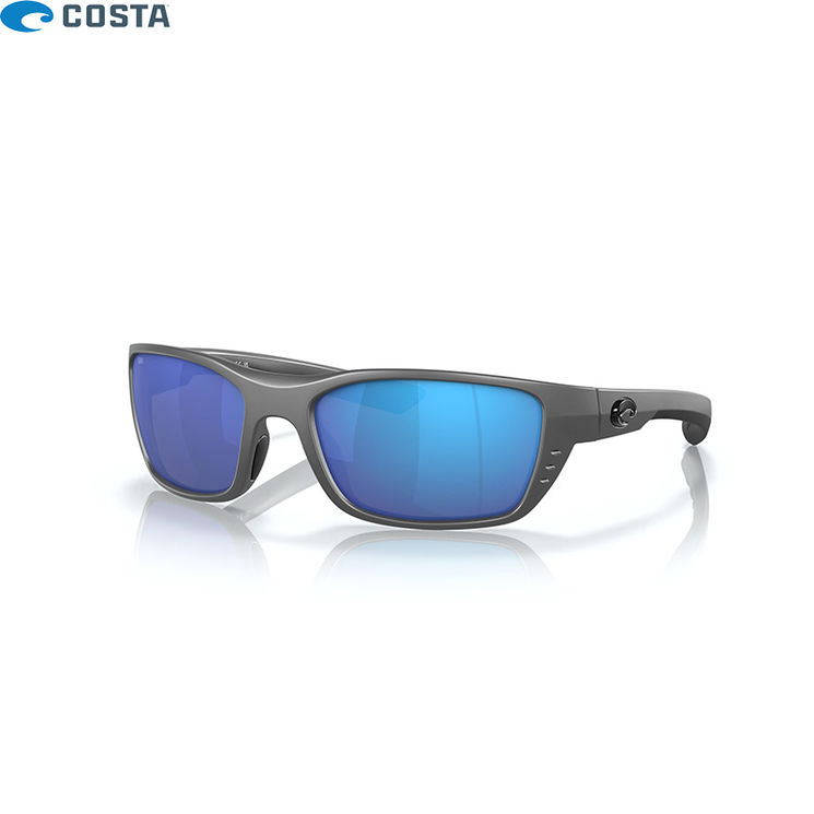 Lunettes polarisantes COSTA DEL MAR Whitetip Matte gray Blue mirror 580G