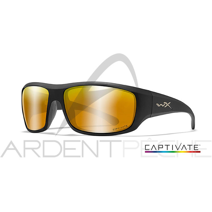 Lunettes polarisantes WILEY X Omega captivate Bronze mirror Matte black frame