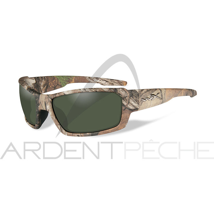 Lunettes polarisantes WILEY X Rebel smoke green Reeltree xtra camo frame