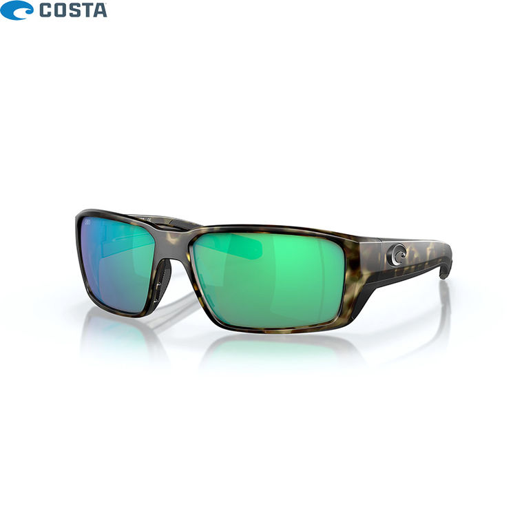 Lunettes polarisantes COSTA DEL MAR Fantail pro Matte wetlands Green mirror 580G