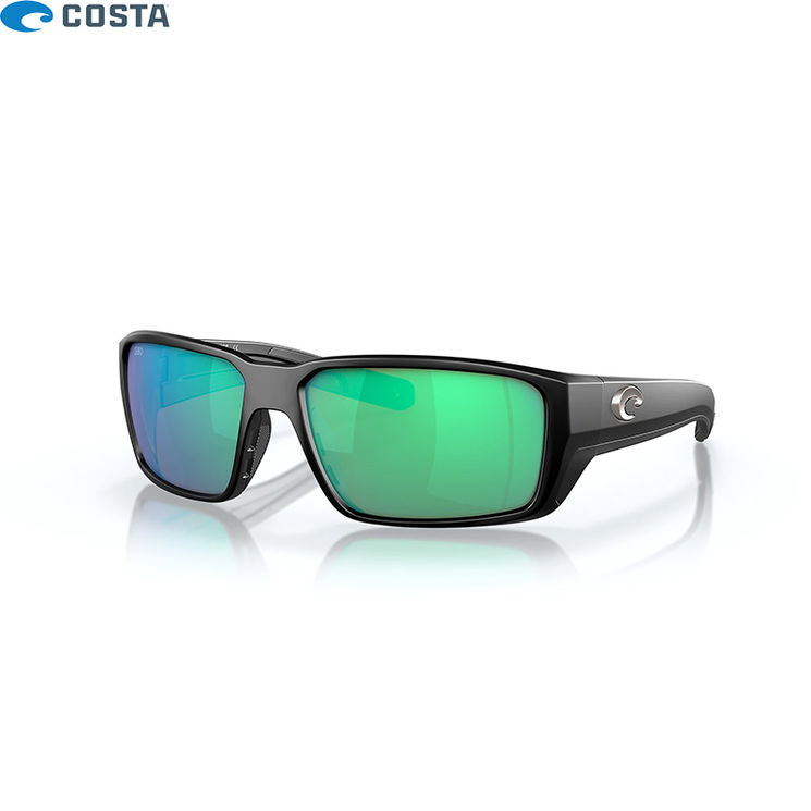 Lunettes polarisantes COSTA DEL MAR Fantail pro Matte black Green mirror 580G