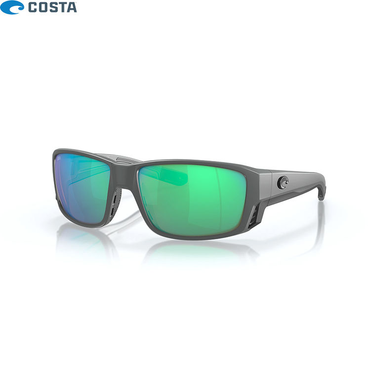 Lunettes polarisantes COSTA DEL MAR Tuna alley pro Matte gray Green mirror 580G