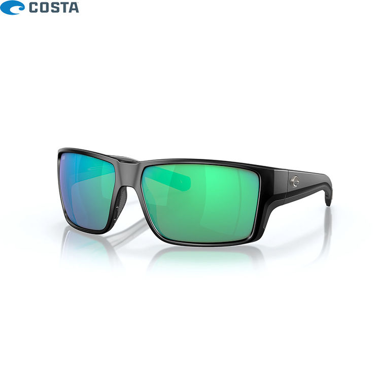 Lunettes polarisantes COSTA DEL MAR Reefton pro Matte black Green mirror 580G