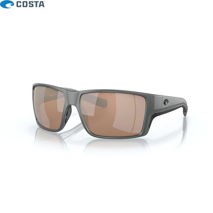 Lunettes polarisantes COSTA DEL MAR Reefton pro Matte gray Copper silver mirror 580G