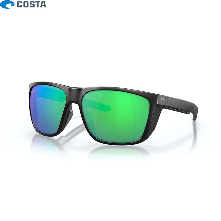 Lunettes polarisantes COSTA DEL MAR Ferg XL Matte black Green mirror 580G