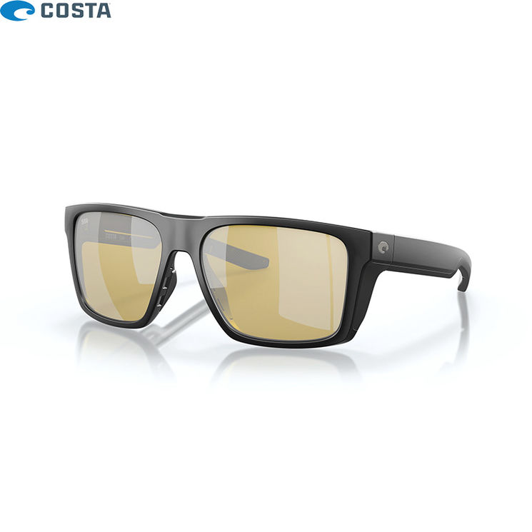 Lunettes polarisantes COSTA DEL MAR Lido Matte black Sunrise silver mirror 580G