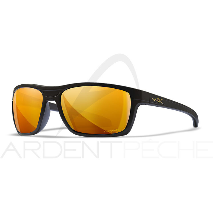 Lunettes polarisantes WILEY X Kingpin captivate Bronze mirror matte black frame