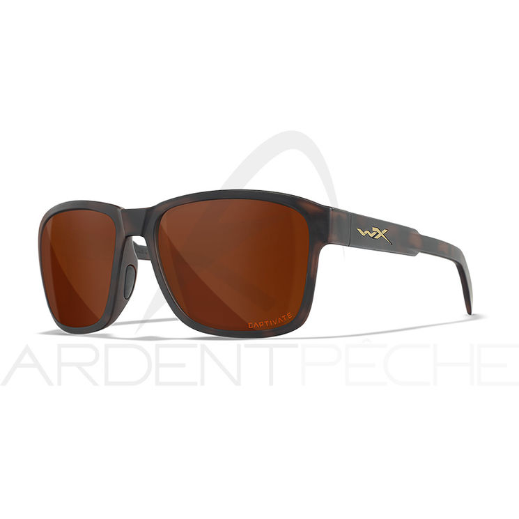 Lunettes polarisantes WILEY X Trek captivate Copper Matte havana brown frame