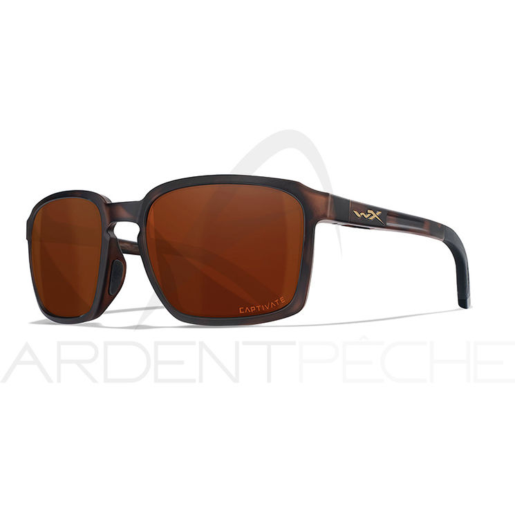 Lunettes polarisantes WILEY X Alfa captivate Copper Matte havana brown frame