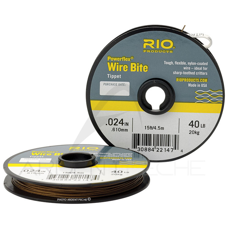 Fils acier gainé RIO WIRE BITE TIPPET