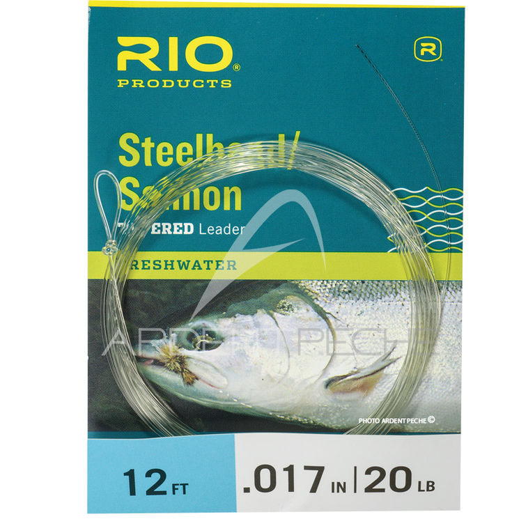 Bas de ligne RIO Steelhead/saumon Glacial/Green 12´(3,70m)