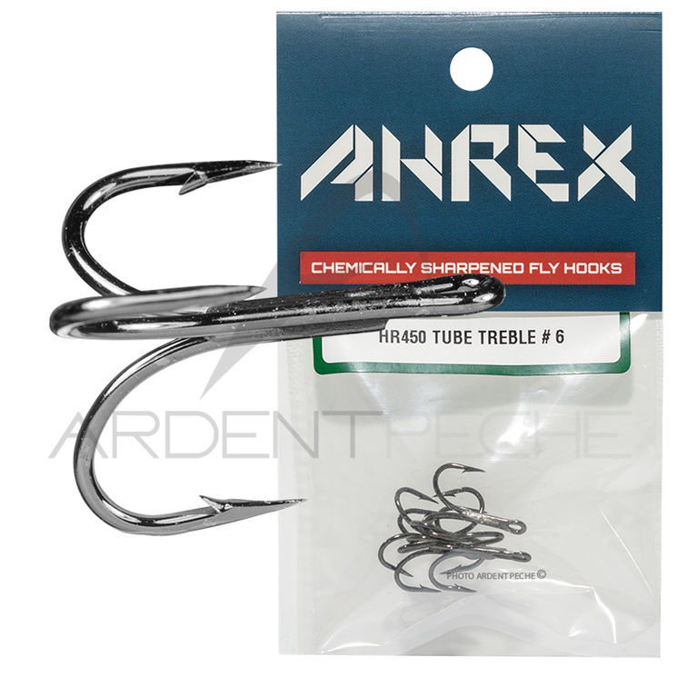 Hameçon mouche AHREX HR450 Saumon Tube fly triple