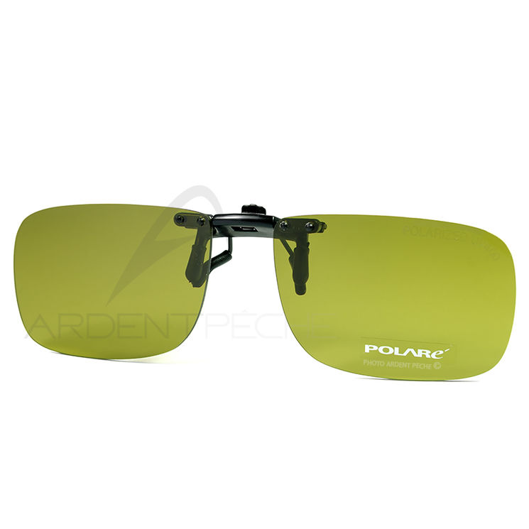 Clip lunettes COCOONS polarisants rectangle FLIP-UP jaune