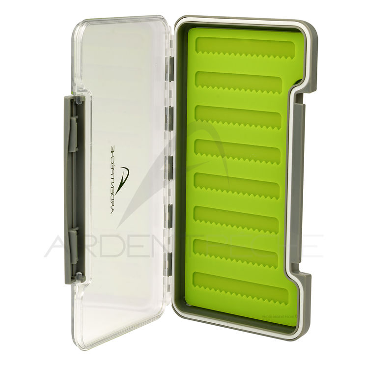 Boite à mouches ARDENT PECHE double green silicon AP381 