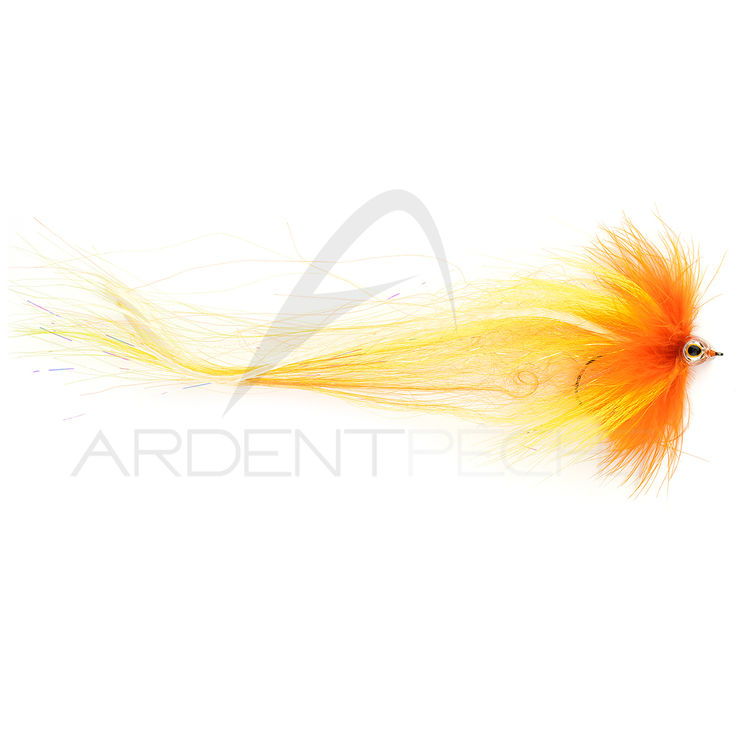 Mouche brochet Pike Yellow orange