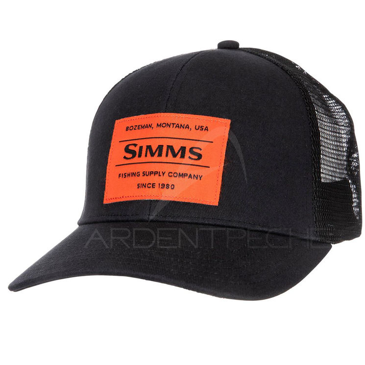 Casquette SIMMS Original Patch Trucker Black