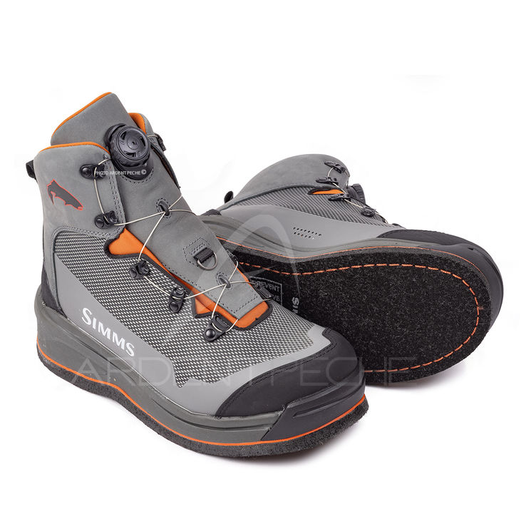 Chaussures de wading SIMMS Guide BOA Slate feutre