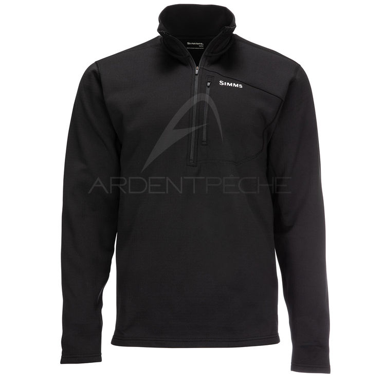 Sous-vêtement SIMMS Thermal 1/4 Zip Top Black