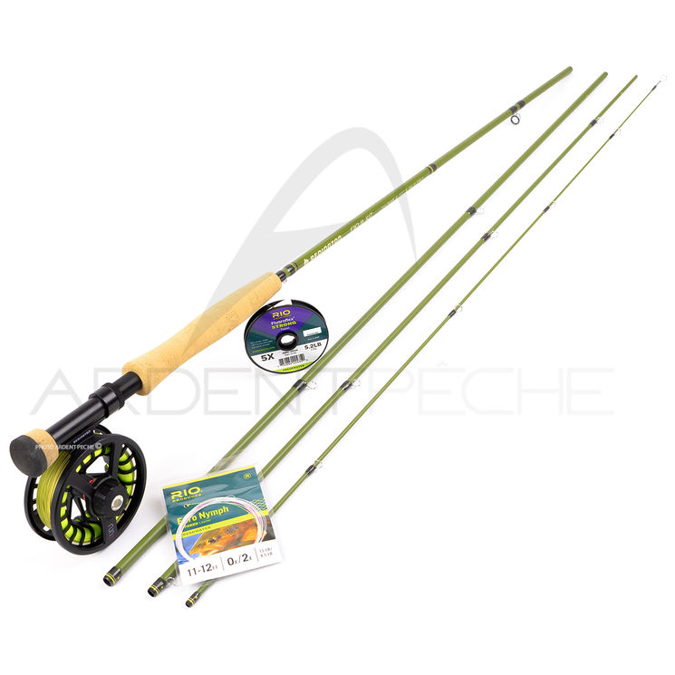 Canne à mouche REDINGTON FIELD Euro Nymph prêt à pêcher 10' soie 3 (4 brins)