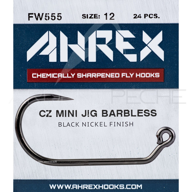 Hameçon mouche AHREX AFW555 Mini Jig Barbless