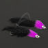 Mouche streamer brochet sandre STS RH Hot Black