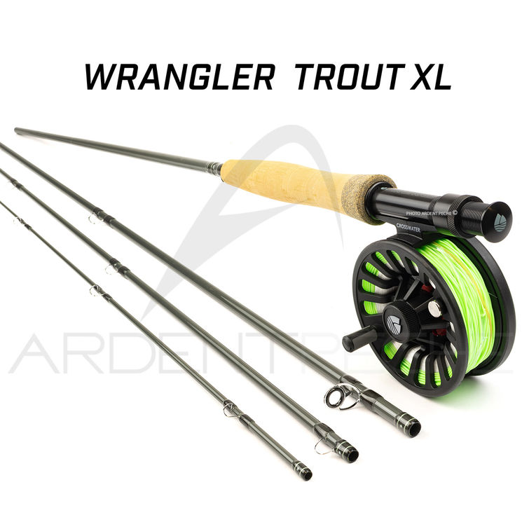 Canne à mouche REDINGTON prêt à pêcher WRANGLER Trout XL 9' soie 6