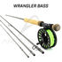 Canne à mouche REDINGTON prêt à pêcher WRANGLER Bass 9' soie 7