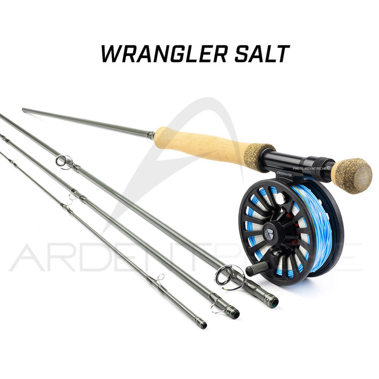 Canne à mouche REDINGTON prêt à pêcher WRANGLER Salt 9' soie 8