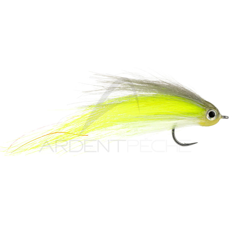 Mouche STS Truite de mer candy gris/chartreuse/blanc