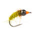 Mouche STS Nymphe tungsten caddis olive/noir