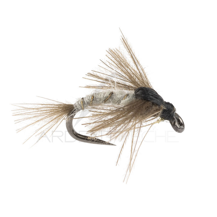 Mouche STS CDC caddis nymph gris