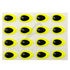 Yeux 3D Epoxy SYBAI Teardrop Eyes, Fluo Jaune 