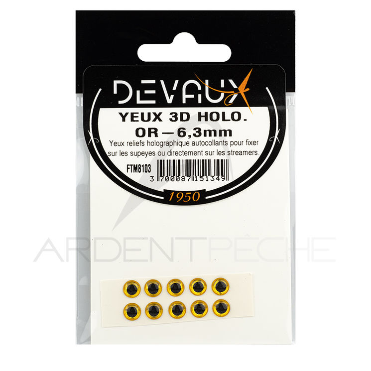 Yeux 3D DEVAUX Holo or