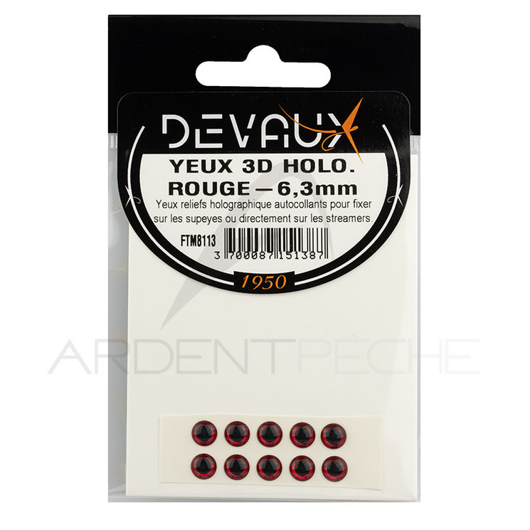 Yeux 3D DEVAUX Holo rouge