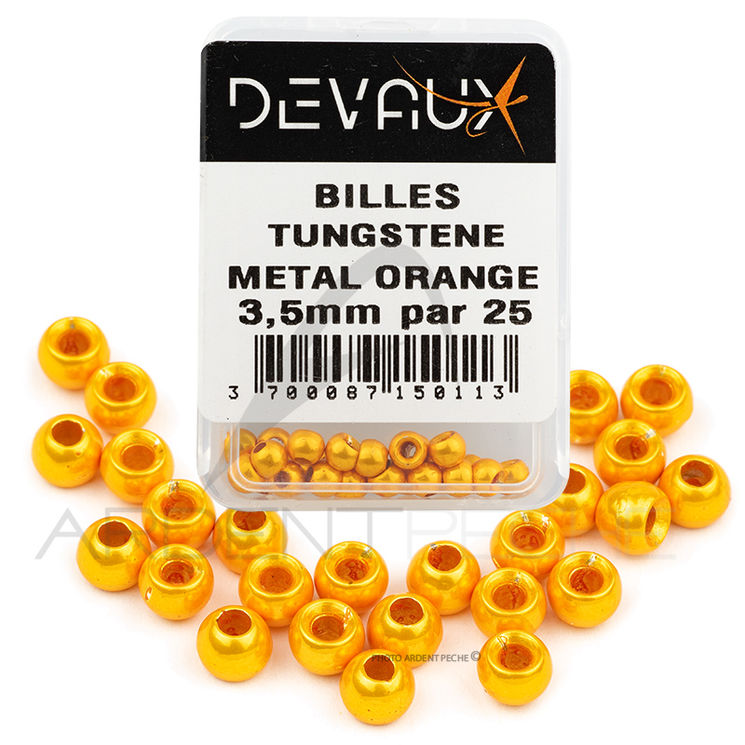 Bille Tungstène DEVAUX métal orange X25