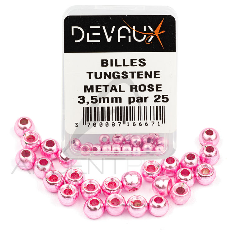 Bille Tungstène DEVAUX métal rose X25