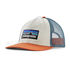 Casquette PATAGONIA P-6 Logo LoPro Trucker Hat White w/Redtail Rust