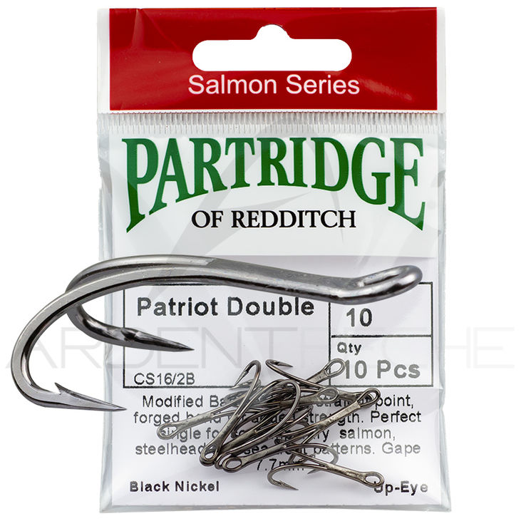 Hameçon mouche PARTRIDGE double Saumon CS16/2B