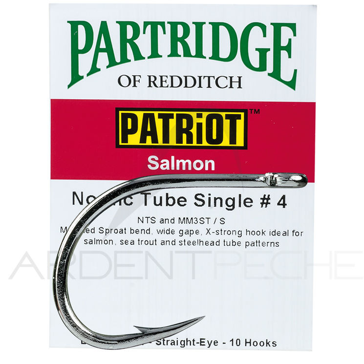 Hameçon mouche PARTRIDGE tube fly simple NTS