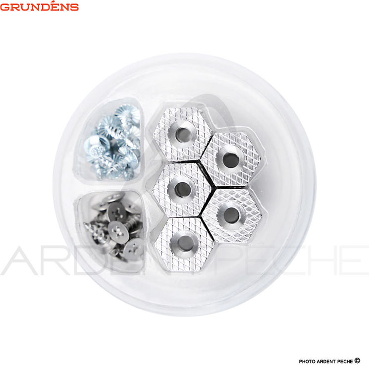 Clous GRUNDENS Hexagrip alloy cleat & carbide stud puck pack